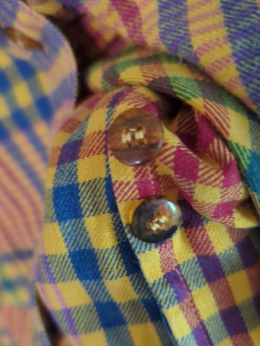 Esprit Colorful Plaid Button-Up Shirt - Picture 8 of 10